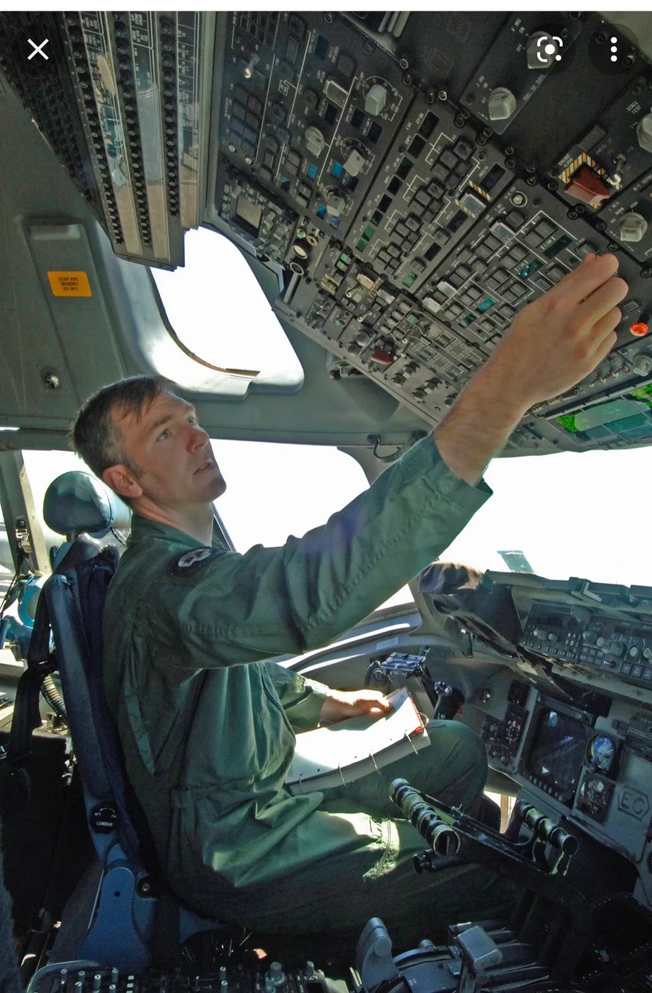 Greg Ford in the cockpit